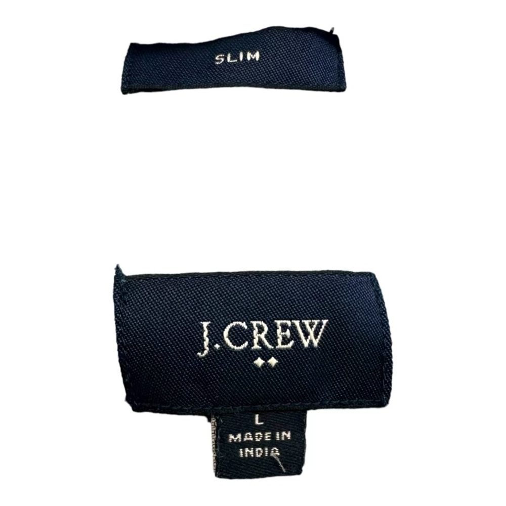 J Crew | Men’s L Large Slim Fit 100% Linen Blue Button Shirt‎ C1575 Preppy - Picture 4 of 10